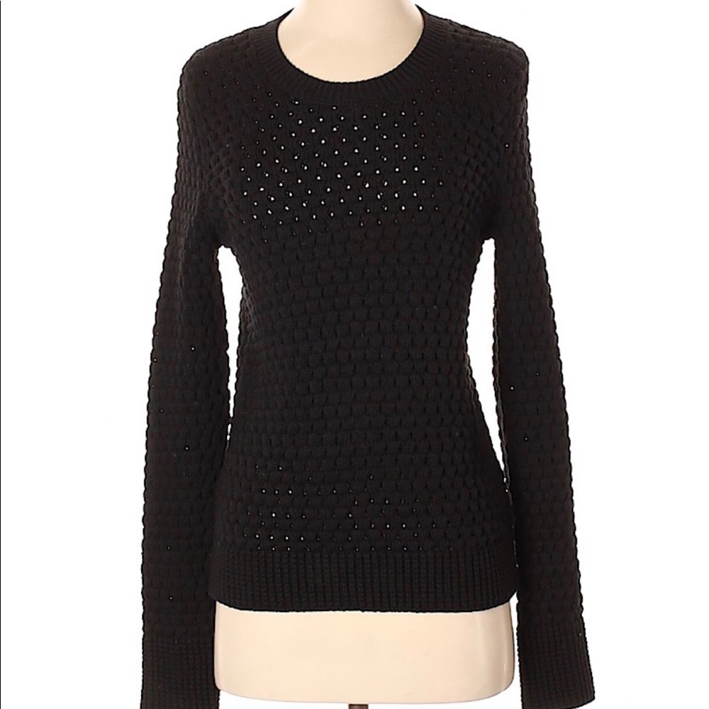 Victorias Secret Pullover Knit Sweater Black XS
